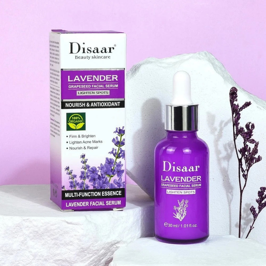DISAAR BEAUTY Lavender Grapeseed Facial Serum – Nourishing & Repairing Face Serum 30ml