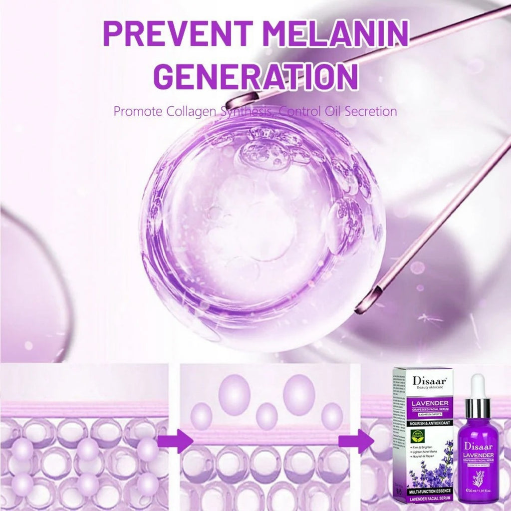 DISAAR BEAUTY Lavender Grapeseed Facial Serum – Nourishing & Repairing Face Serum 30ml