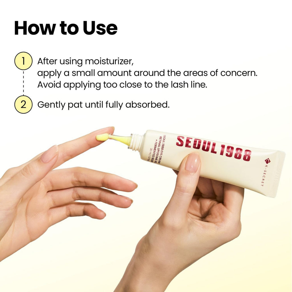 K-SECRET SEOUL 1988 Eye Cream – Eye Serum with Retinal Liposome & Fermented Rice, 30ml