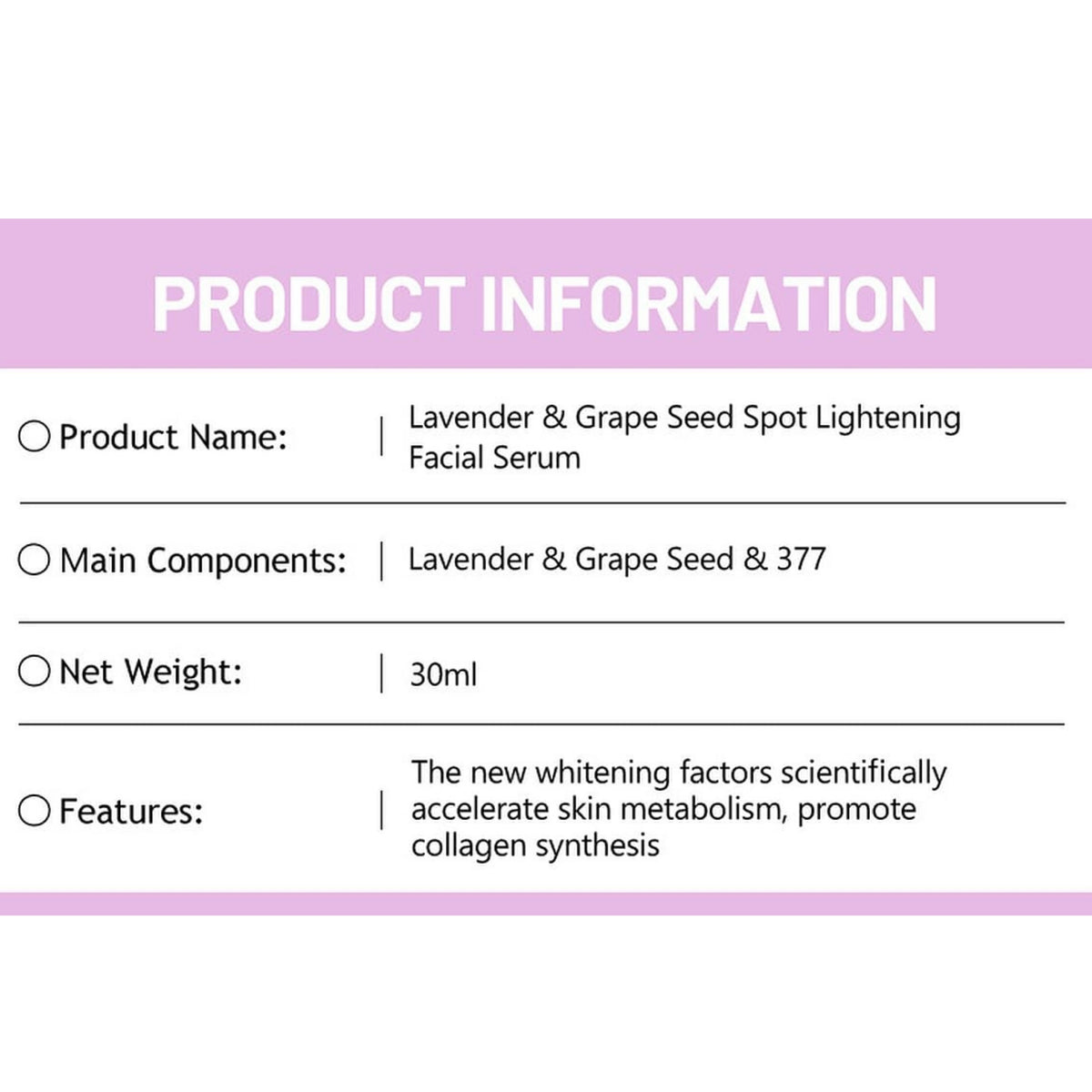 DISAAR BEAUTY Lavender Grapeseed Facial Serum – Nourishing & Repairing Face Serum 30ml