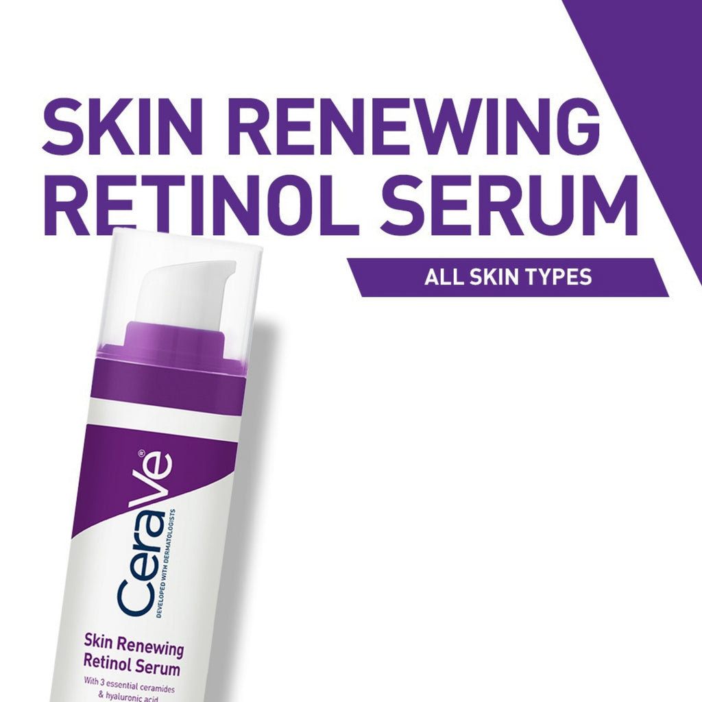 CeraVe Skin Renewing Retinol Serum with Hyaluronic Acid & Niacinamide – Face Serum