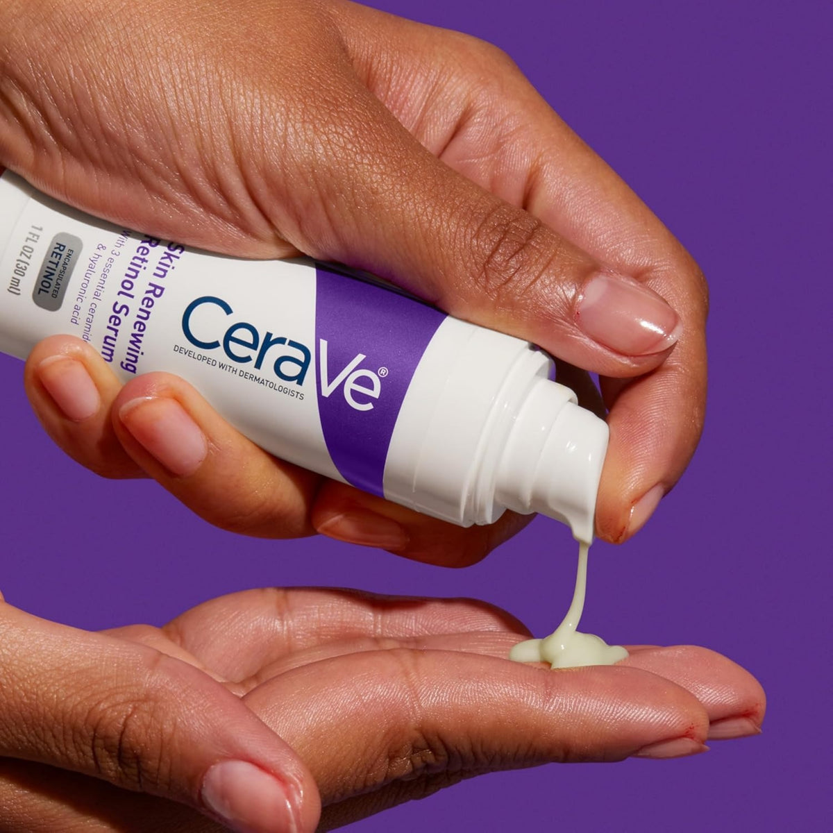 CeraVe Skin Renewing Retinol Serum with Hyaluronic Acid & Niacinamide – Face Serum