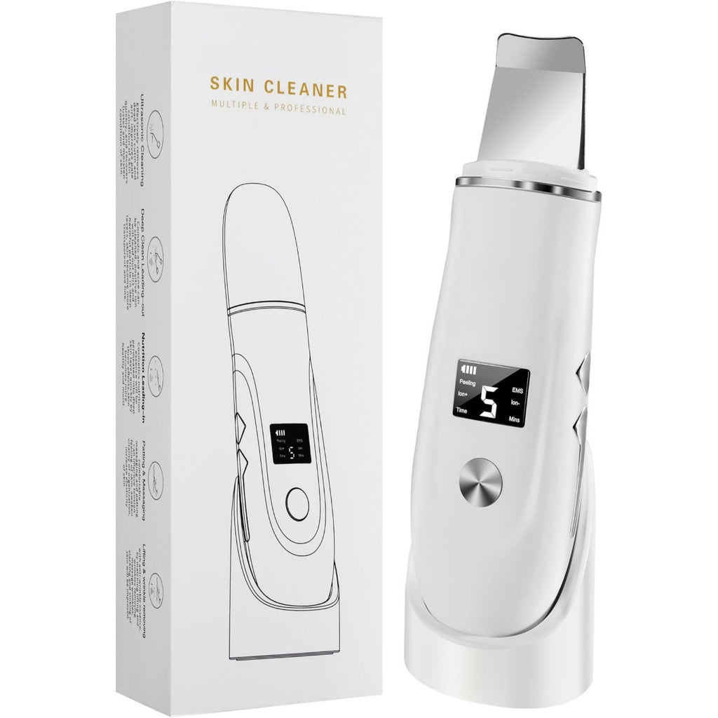 Skin Scrubber Face Spatula – 4-in-1 Facial Pore Cleaner & Blackhead Remover Tool with USB Charger