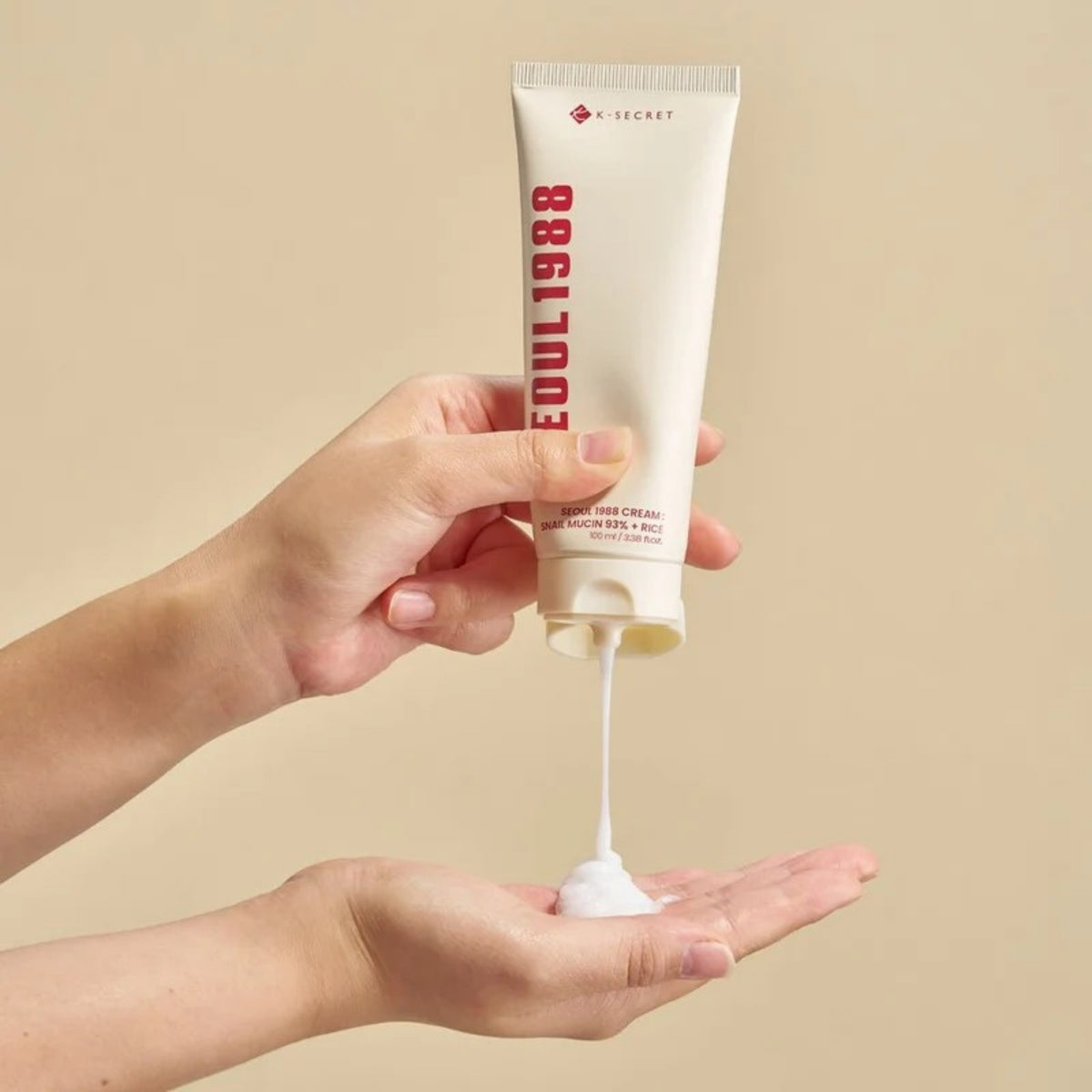 K-SECRET SEOUL 1988 Cream with 93% Snail Mucin + Rice – Hydrating Korean Face Cream