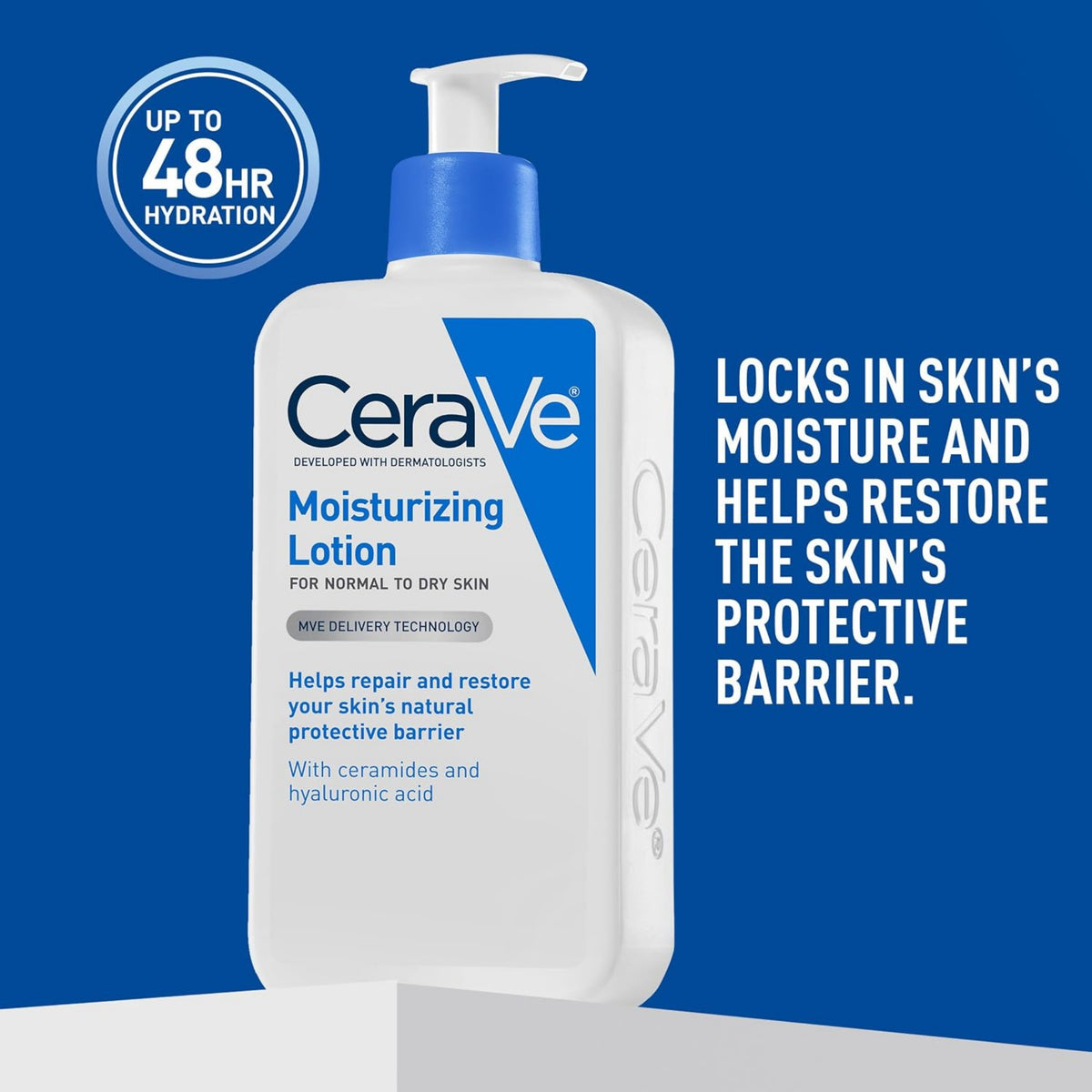 CeraVe Daily Moisturizing Lotion for Face & Body – 19 oz | Hydrating Body Lotion