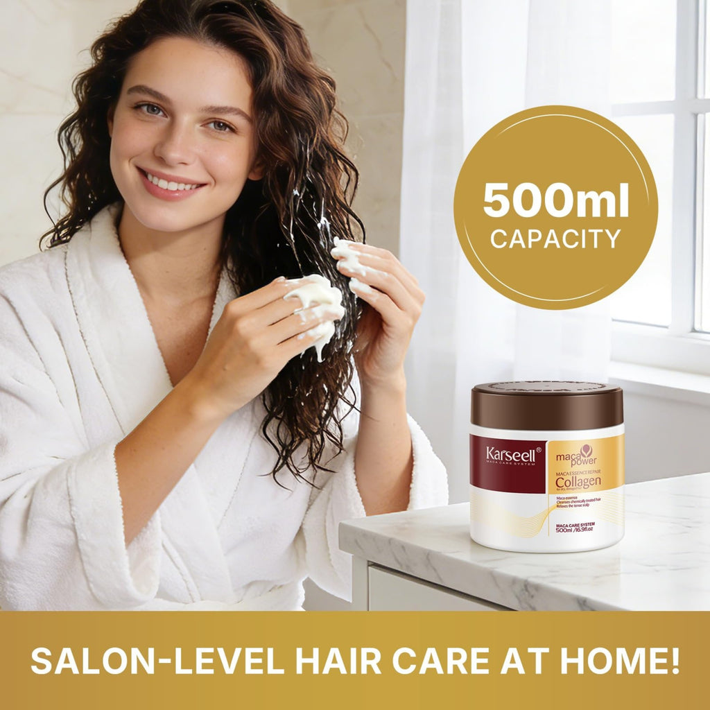 Karseell Collagen Hair Mask 16.90 oz – Deep Conditioning Treatment for Dry, Frizzy & Damaged Hair