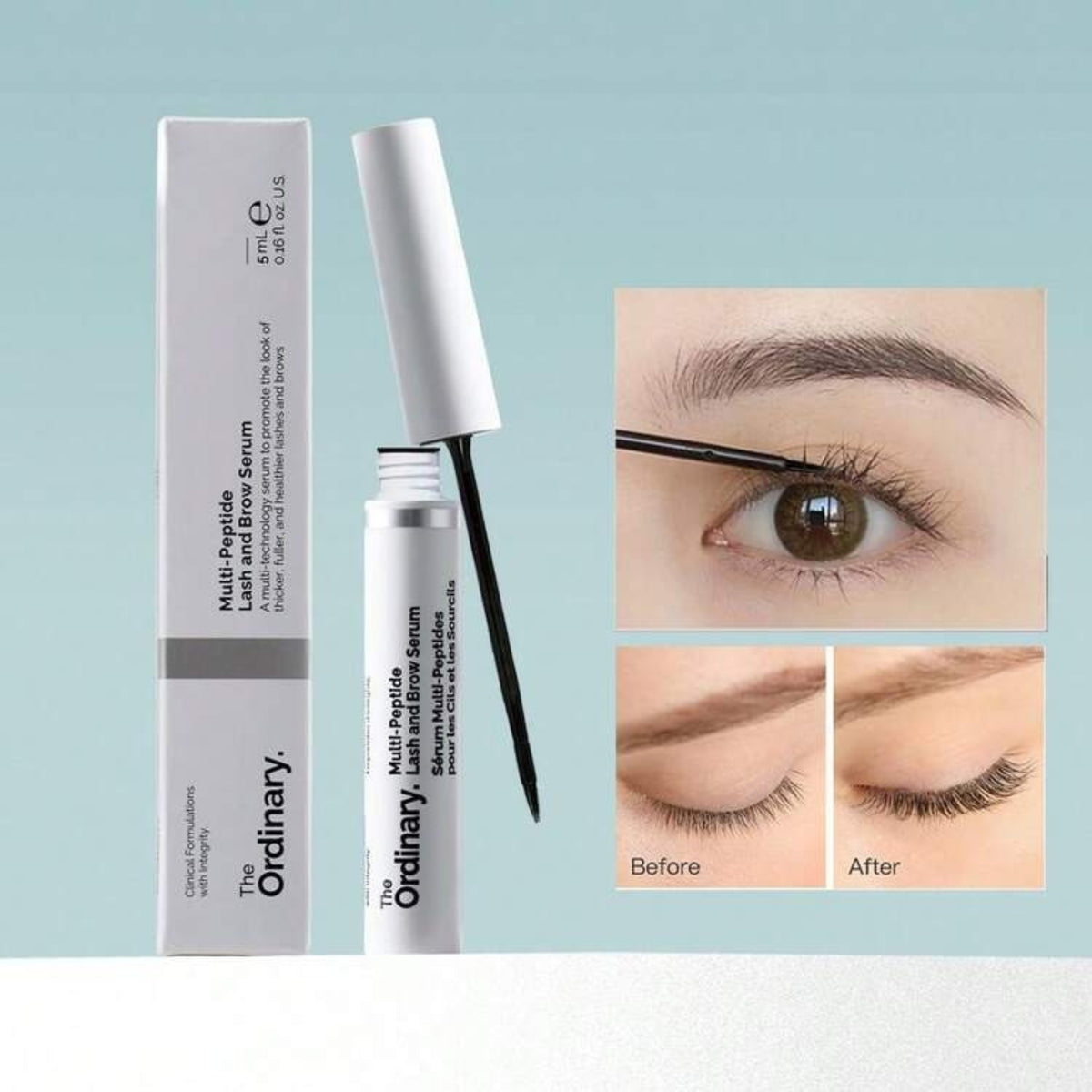 The Ordinary Multi-Peptide Lash and Brow Serum – Peptide Serum for Fuller-Looking Lashes & Brows