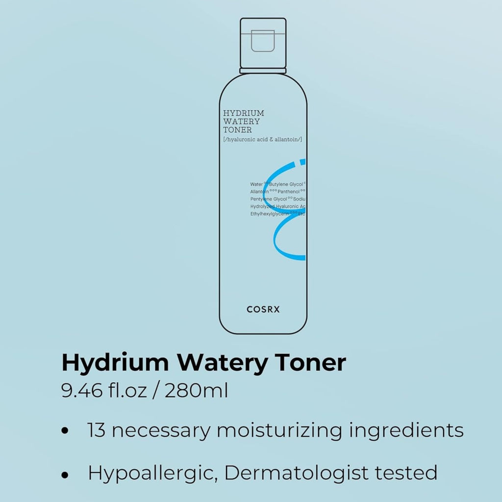 COSRX 6 Hyaluronic Acid Hydrating Toner 5.07 fl oz – Moisturizing Facial Toner for Dry & Dehydrated Skin