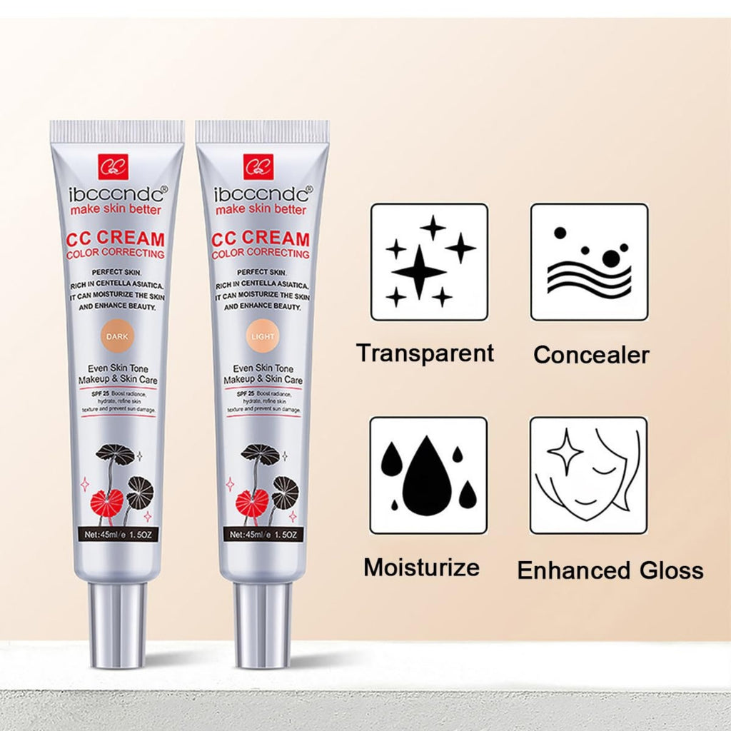 Color Correcting CC Cream SPF 25, Light – 45 ml | Color Correcting Face Cream & Lightweight Coverage