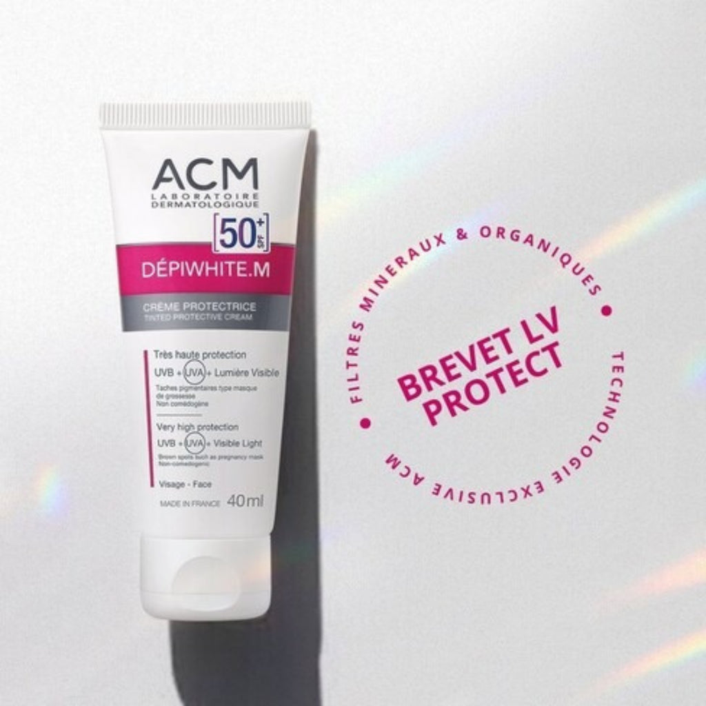 ACM Depiwhite M Tinted Cream SPF 50+ 40ml – Tinted Protective Face Cream with High Sun Protection