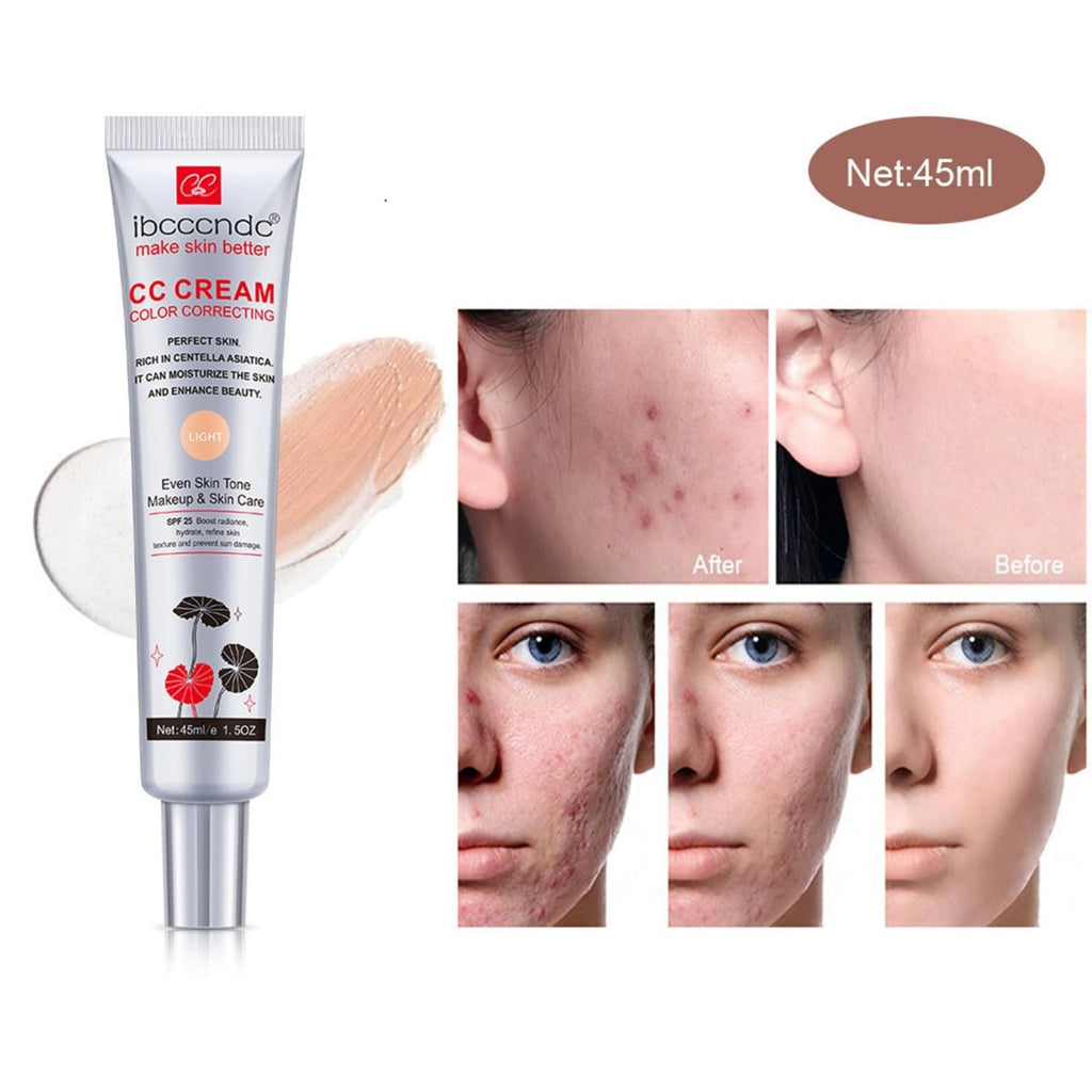 Color Correcting CC Cream SPF 25, Light – 45 ml | Color Correcting Face Cream & Lightweight Coverage