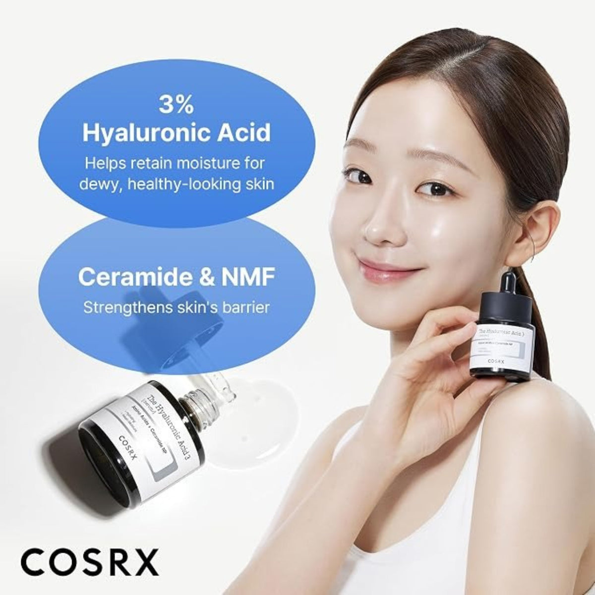 COSRX 3% Sodium Hyaluronate Serum 20ml – Hydrating & Moisturizing Face Serum for Dry Skin & Fine Lines