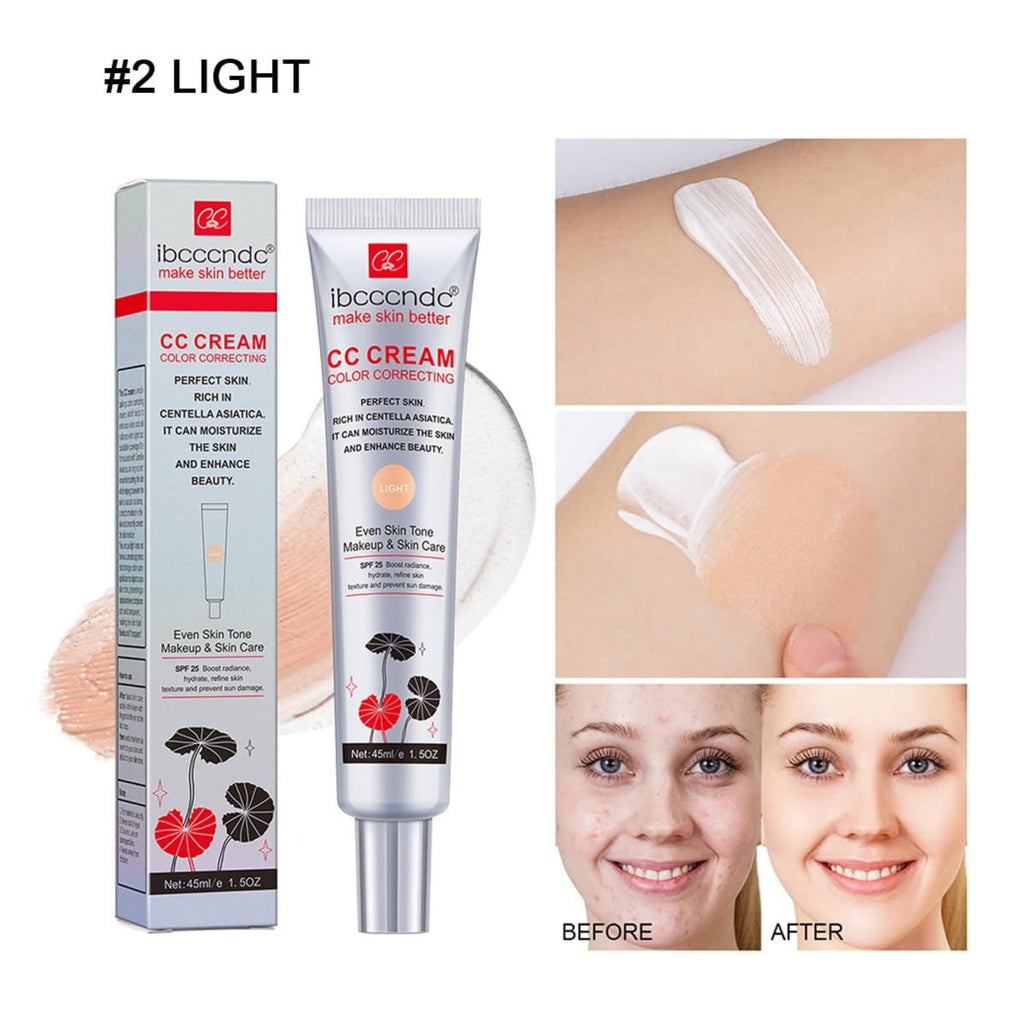 Color Correcting CC Cream SPF 25, Light – 45 ml | Color Correcting Face Cream & Lightweight Coverage