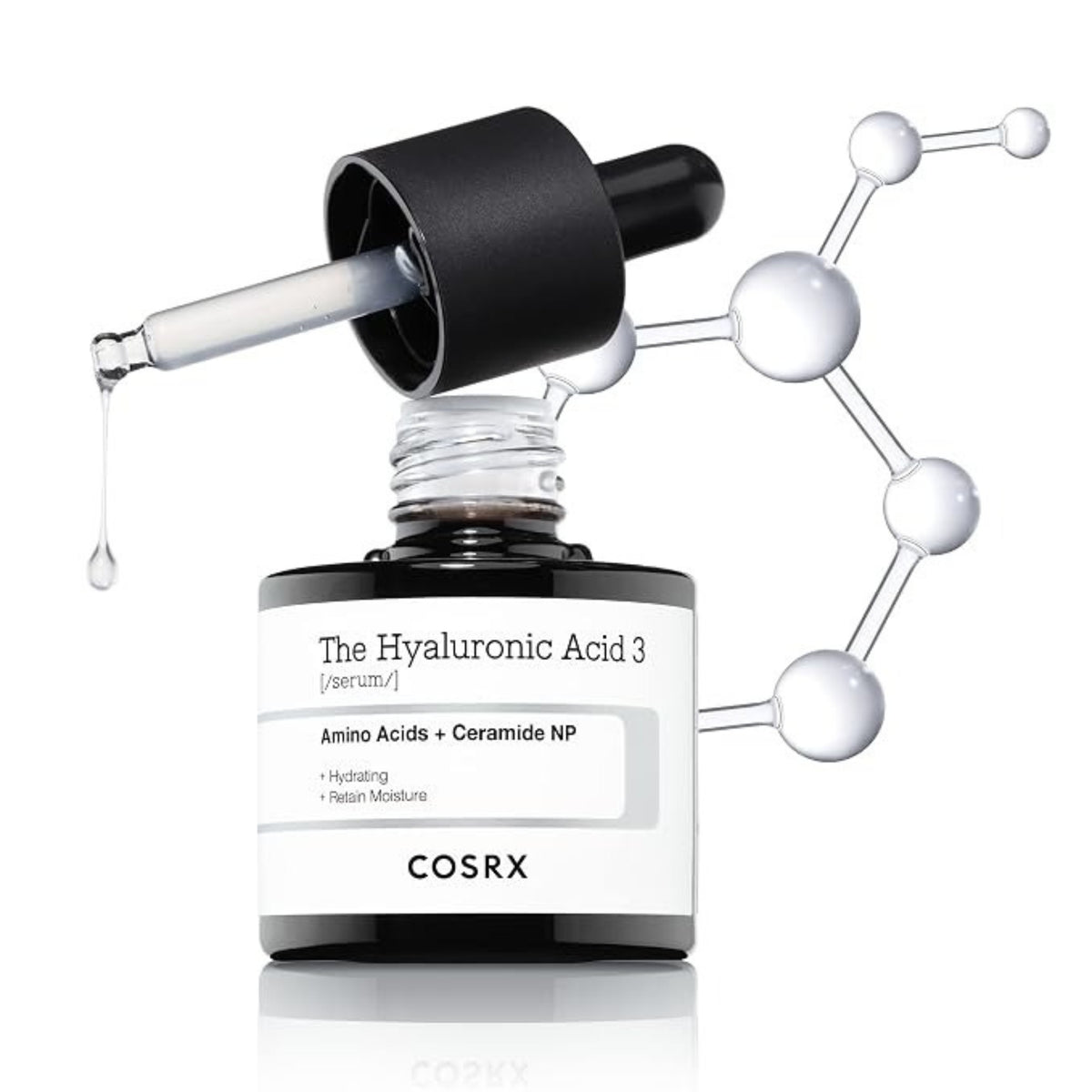 COSRX 3% Sodium Hyaluronate Serum 20ml – Hydrating & Moisturizing Face Serum for Dry Skin & Fine Lines