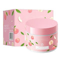 VENZEN Peach Fruit Acid Exfoliating Cream 140g – Face & Body Scrub for Gentle Exfoliation, Smooth & Soft-Looking Skin