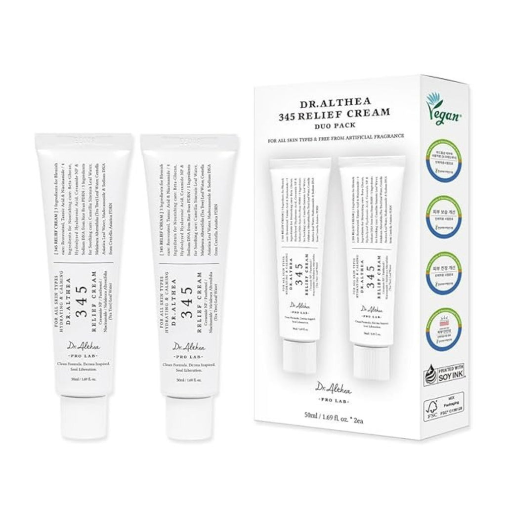 Dr.Althea 345 Relief Cream – Soothing & Hydrating Face Moisturizer for Sensitive Skin