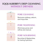 EQQUALBERRY Double Cleanser Duo – Purple Rice Pore Cleansing Oil & Pack Cleanser for Makeup & Impurities