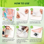 Kinoki Foot Pads 10 Premium Natural Foot Patches – Adhesive Foot Pads for Foot Care, Odor Control & Relaxation