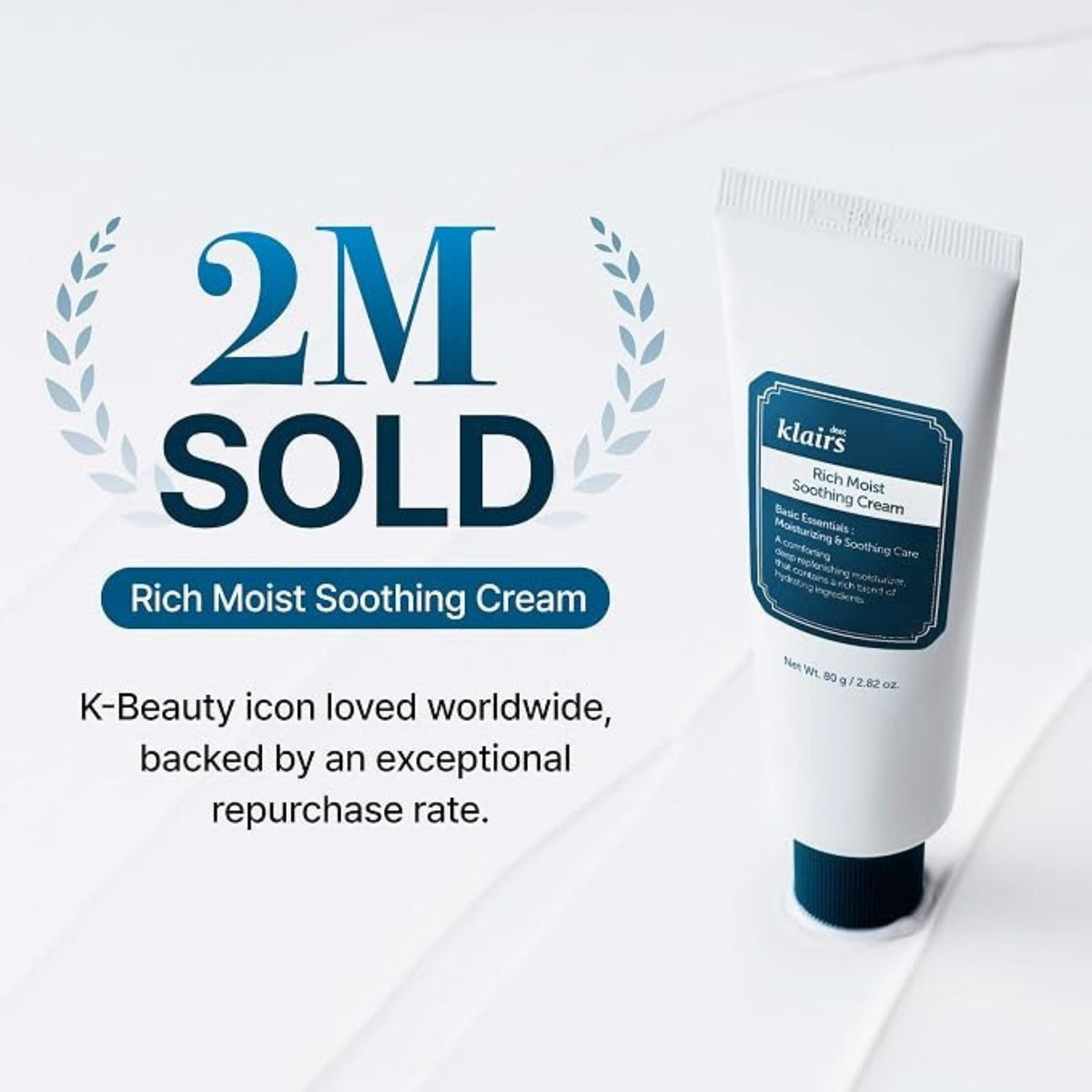 Dear Klairs Rich Soothing Cream – Hydrating & Soothing Face Moisturizer for Dry & Sensitive Skin