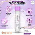 Precious Skin Thailand Alpha Arbutin 3+ Collagen Body Serum 45ml – Hydrating Brightening Body Essence for Smooth, Radiant-Looking Skin