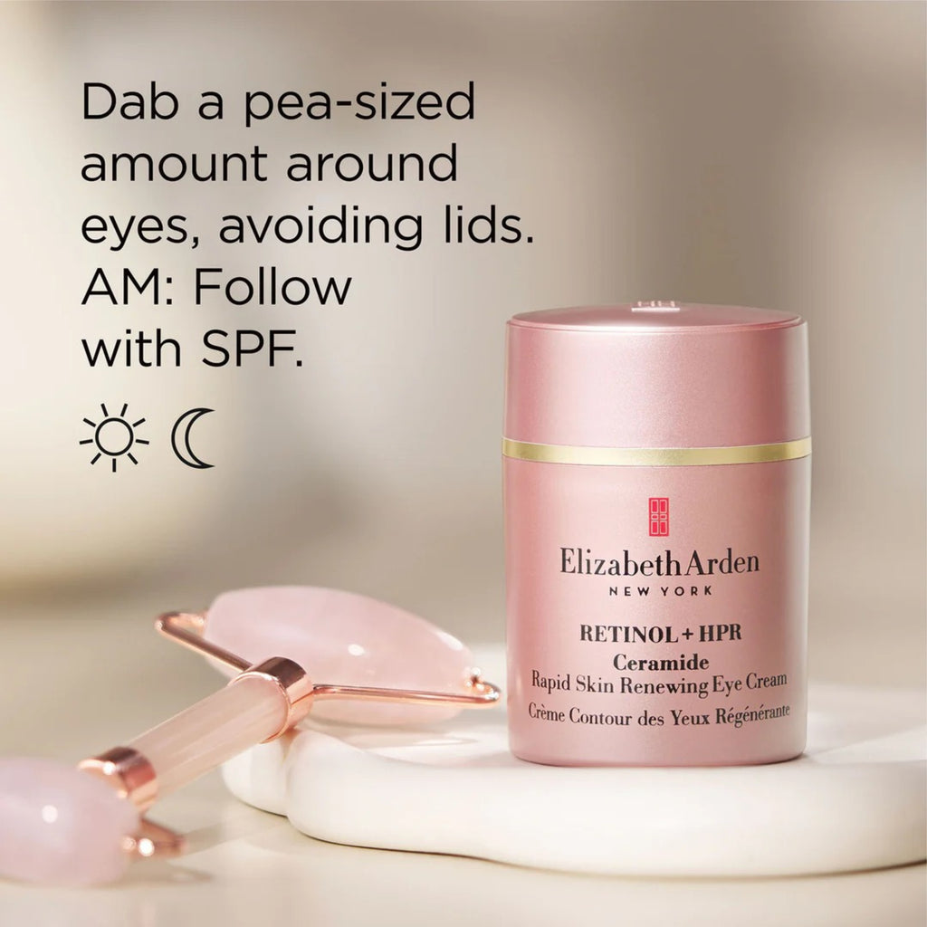 Elizabeth Arden Retinol + HPR Ceramide Skin Renewing Eye Cream 0.5 oz – Eye Cream for Fine Lines & Wrinkles