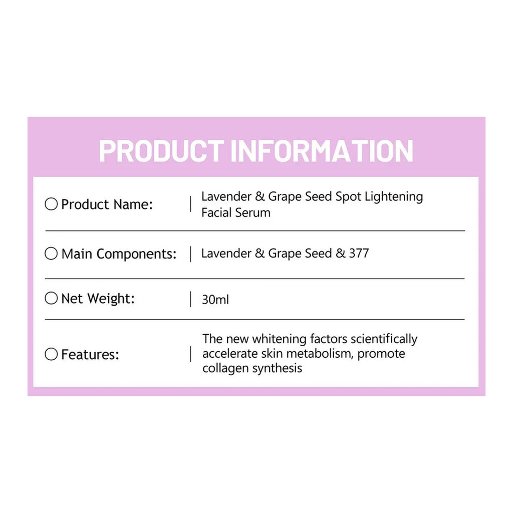 DISAAR BEAUTY Lavender Grapeseed Facial Serum 30ml – Nourishing & Repairing Face Serum for Hydrated Skin