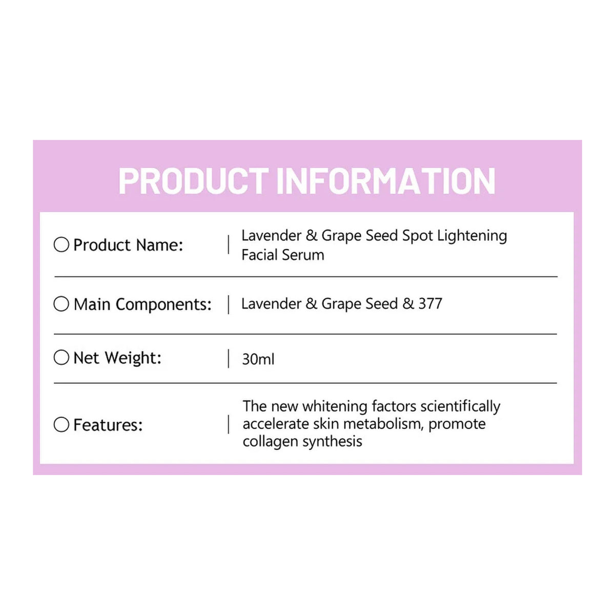 DISAAR BEAUTY Lavender Grapeseed Facial Serum 30ml – Nourishing & Repairing Face Serum for Hydrated Skin