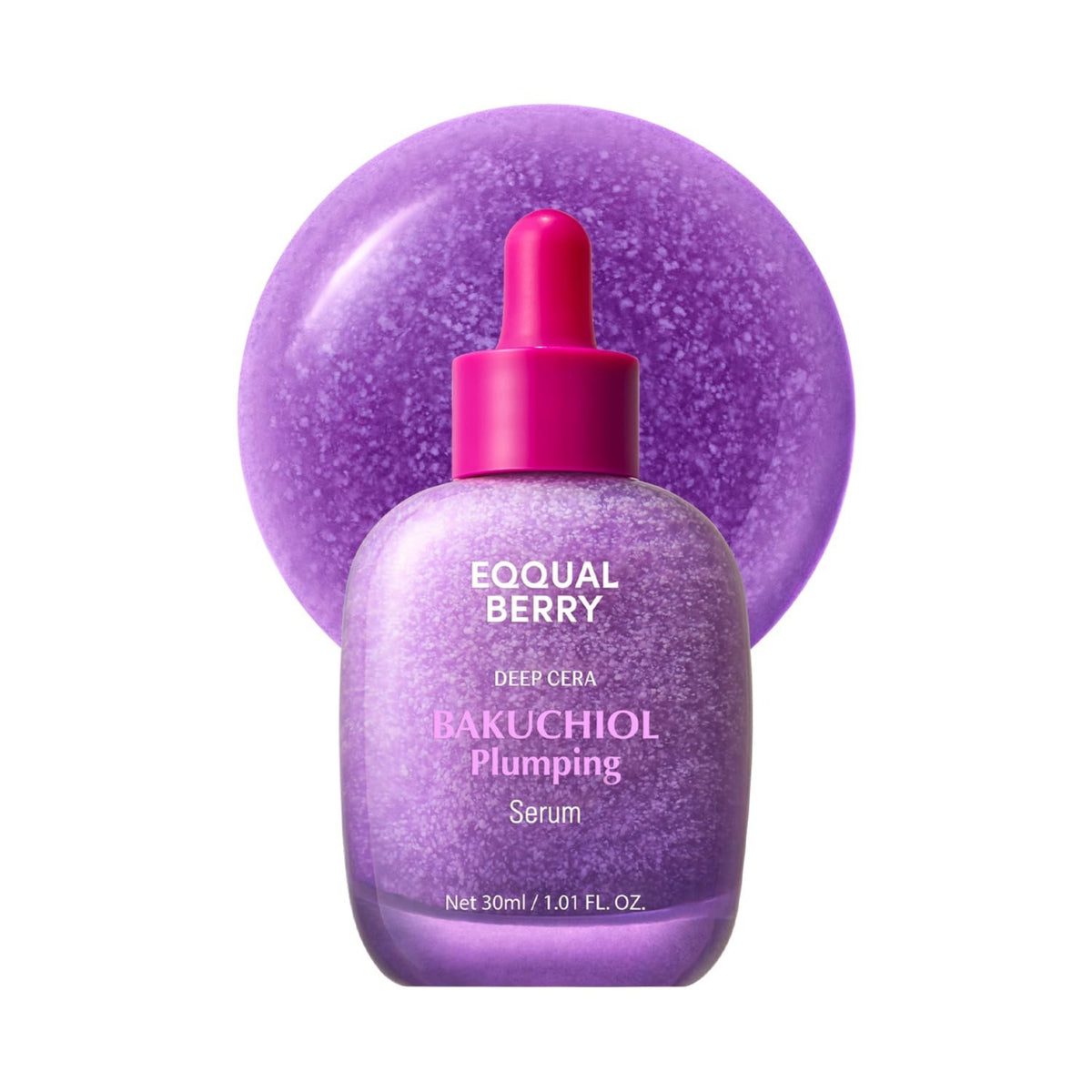 EQQUALBERRY Bakuchiol Plumping Serum 30ml – 0.5% Bakuchiol Serum with Niacinamide & Peptides for Sensitive Skin