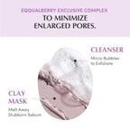 EQQUALBERRY Double Cleanser Duo – Purple Rice Pore Cleansing Oil & Pack Cleanser for Makeup & Impurities