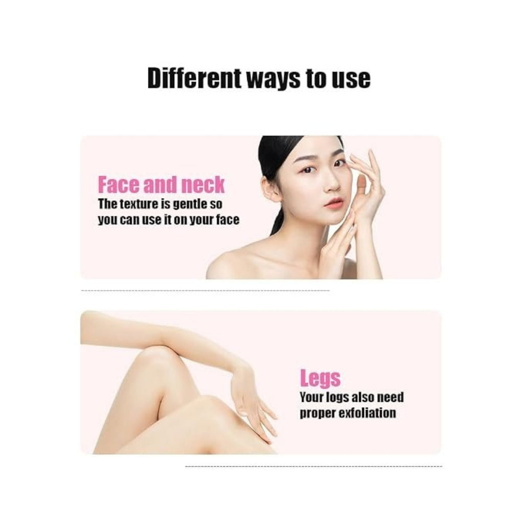 VENZEN Peach Fruit Acid Exfoliating Cream 140g – Face & Body Scrub for Gentle Exfoliation, Smooth & Soft-Looking Skin