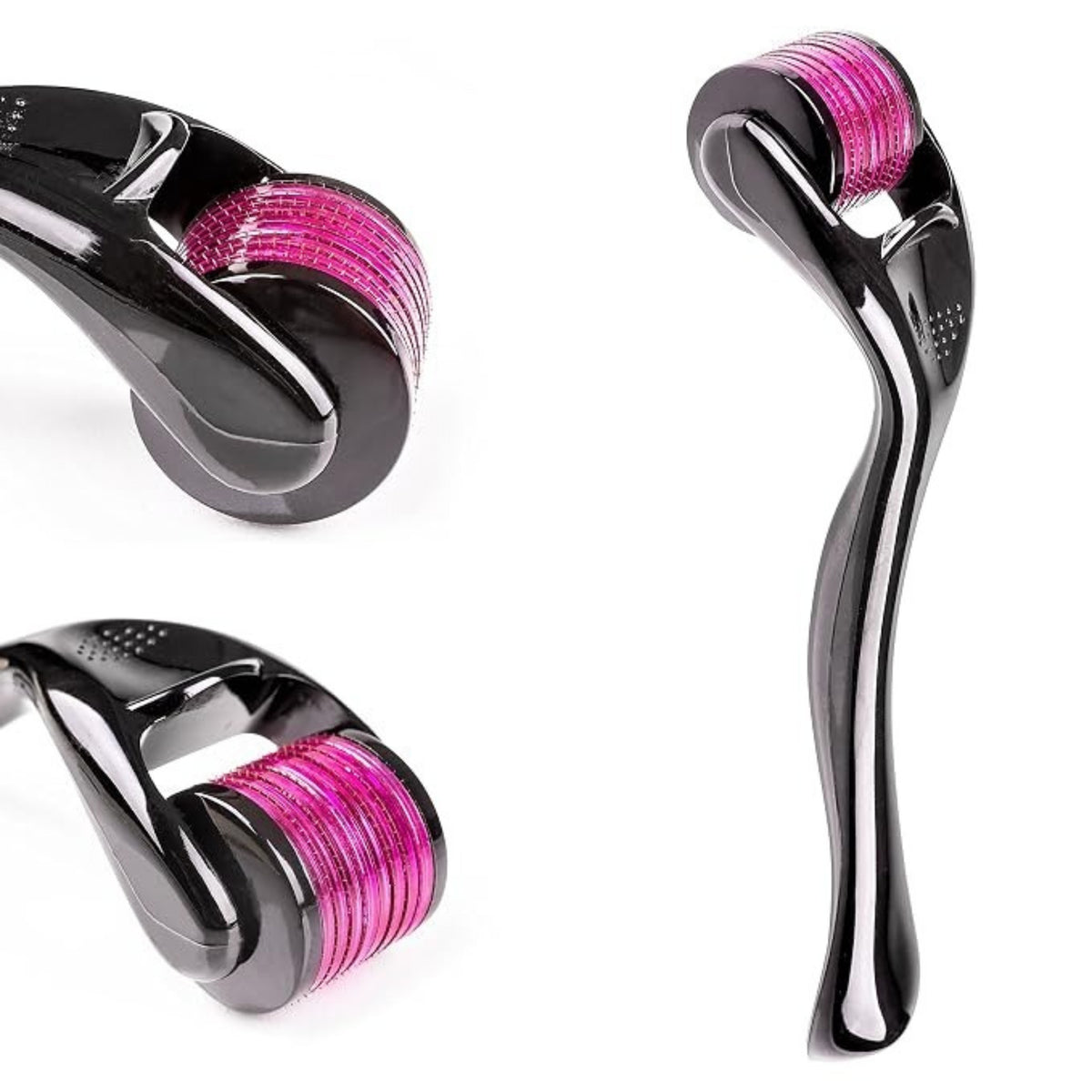 Sandine Microneedle Derma Roller 0.3mm – 540 Titanium Micro Needles for Facial Skin Care & Smooth-Looking Skin