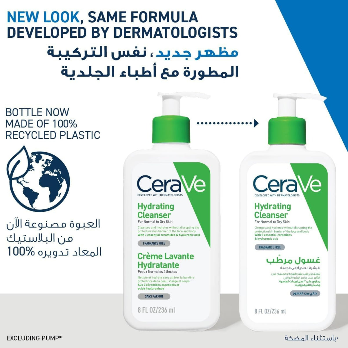 CeraVe Hydrating Cleanser 236ml – Facial Cleanser with Hyaluronic Acid for Normal to Dry Skin