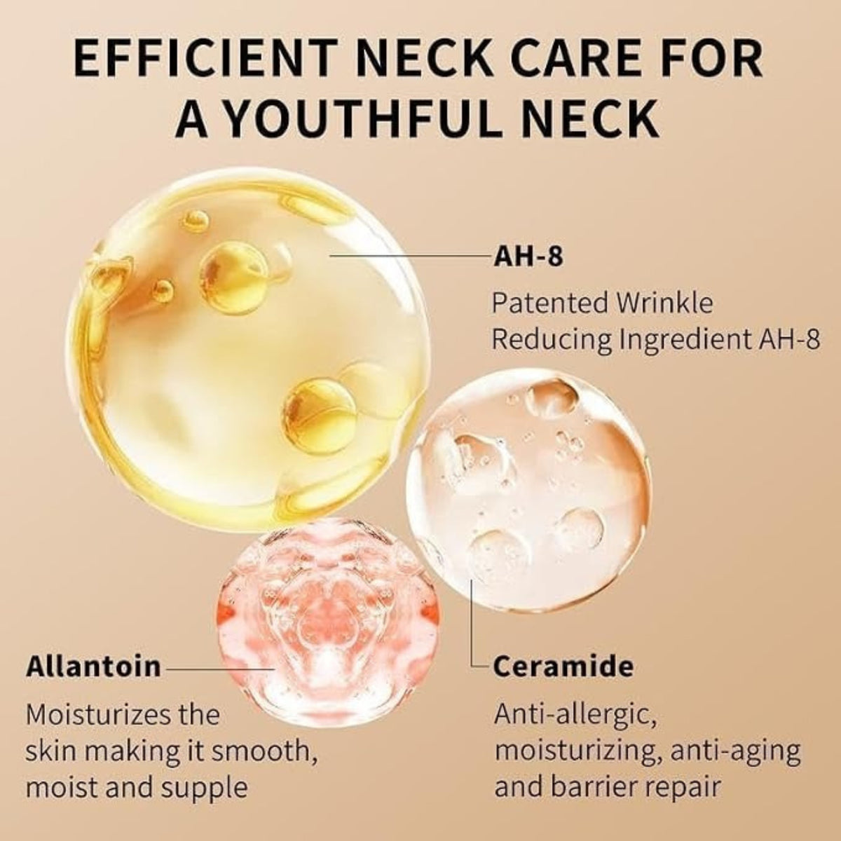 Ycz AH-8 Neck Cream 4.23 fl oz – Firming & Tightening Neck Moisturizer for Wrinkles