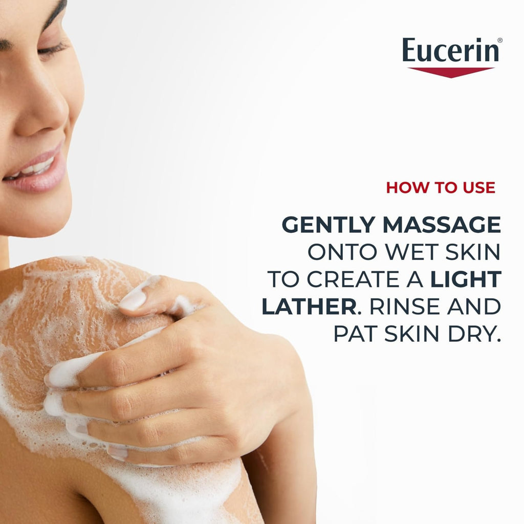 Eucerin Advanced Repair Body and Face Cleanser 16.9 fl oz – Gentle Facial & Body Cleanser for Dry Skin