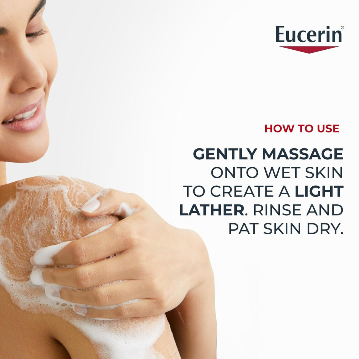 Eucerin Advanced Repair Body and Face Cleanser 16.9 fl oz – Gentle Facial & Body Cleanser for Dry Skin